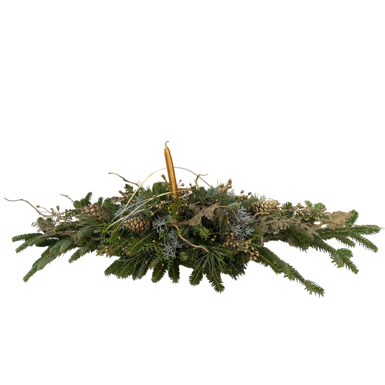 Χριστουγεννιάτικη Επιτραπέζια Σύνθεση Μακρόστενη – Μεγάλη